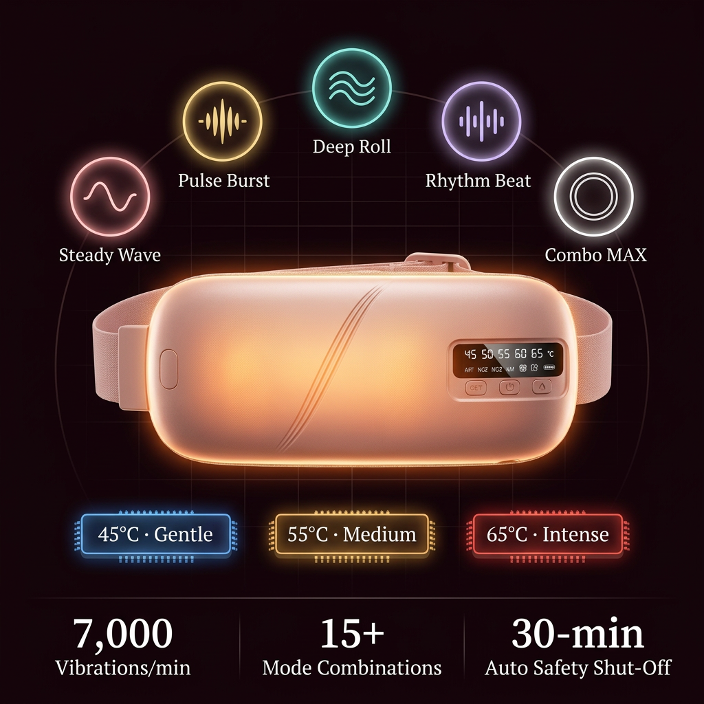 NauraCare™ Heat & Vibration Therapy Belt