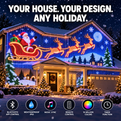 One Light Curtain for Christmas, Halloween & Every Party