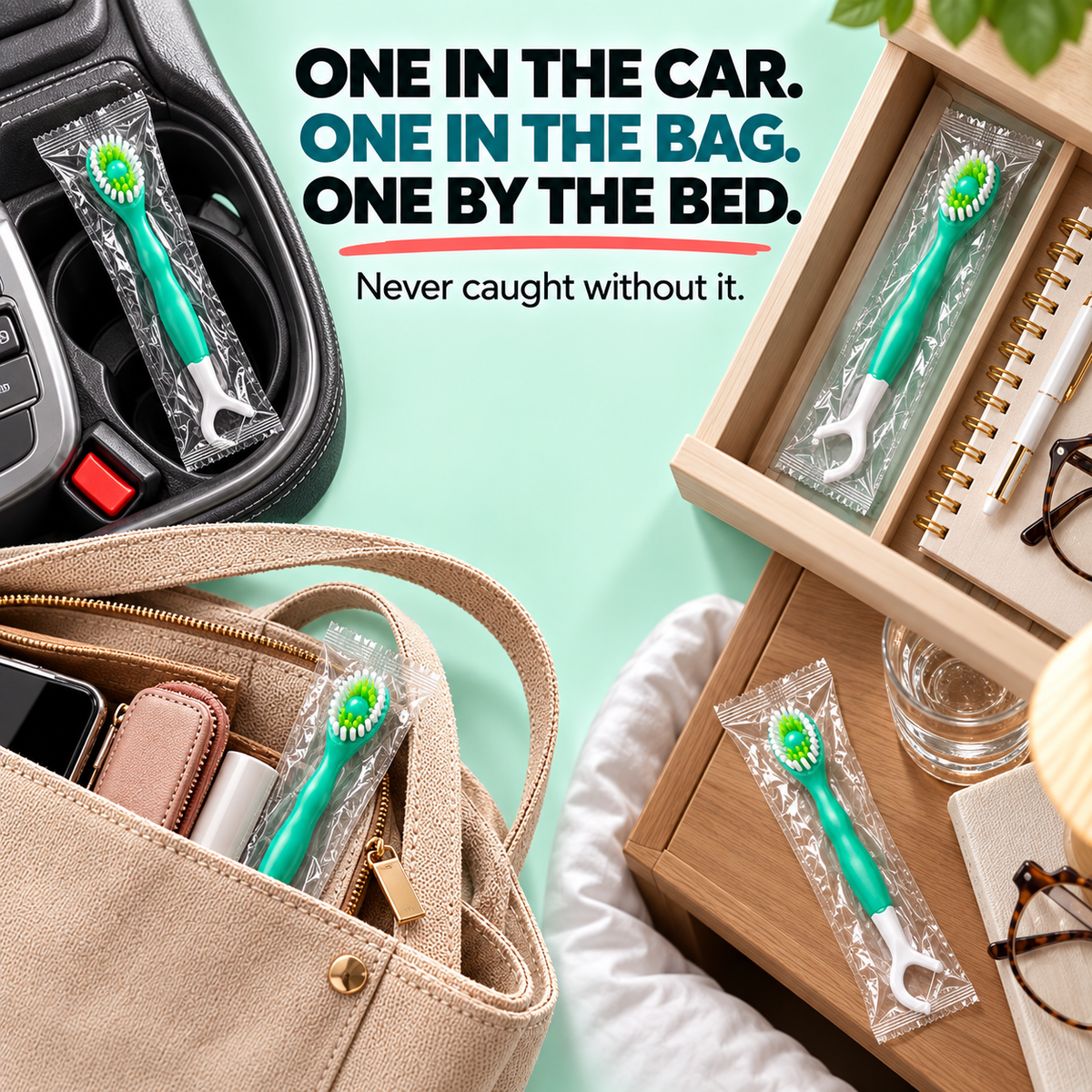 FRESH BREATH, CLEAN TEETH, ANYWHERE, ANYTIME