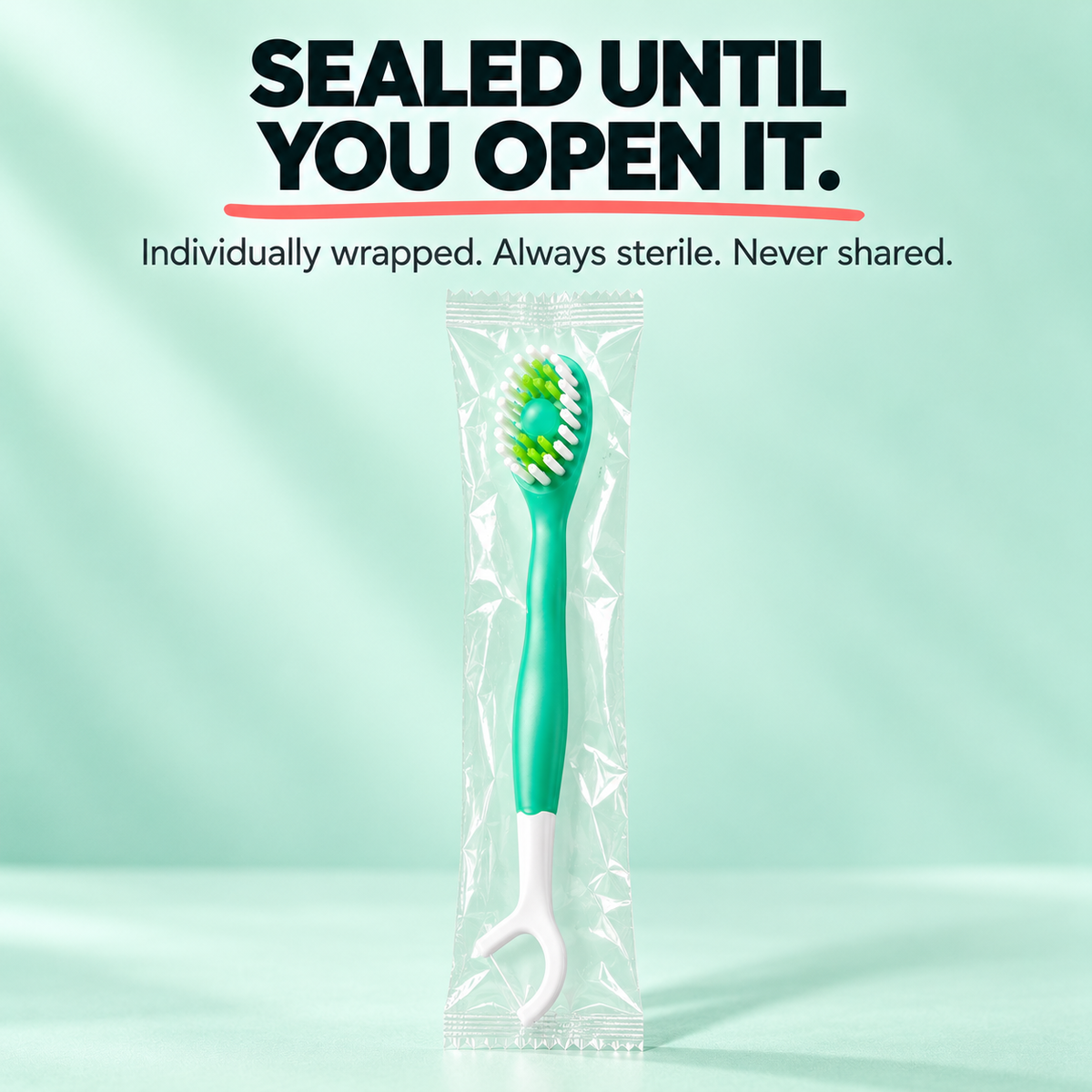 FRESH BREATH, CLEAN TEETH, ANYWHERE, ANYTIME