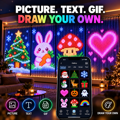 One Light Curtain for Christmas, Halloween & Every Party
