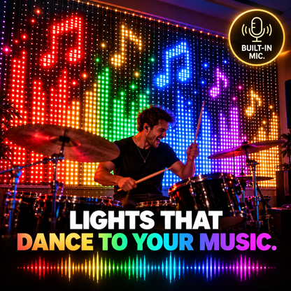 One Light Curtain for Christmas, Halloween & Every Party