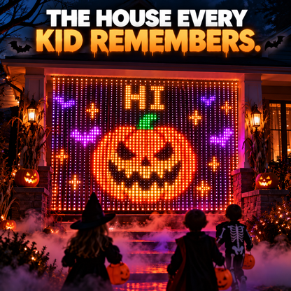 One Light Curtain for Christmas, Halloween & Every Party